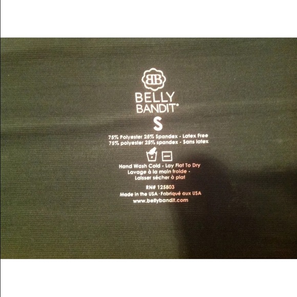 Size Small Belly Bandit wrap black