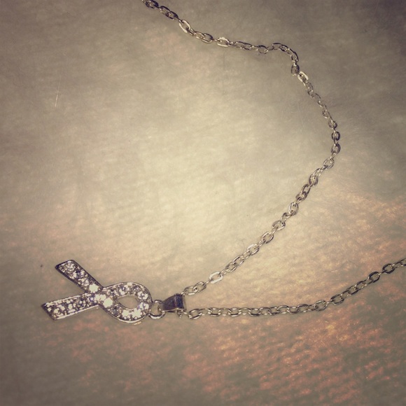 Breast cancer necklace