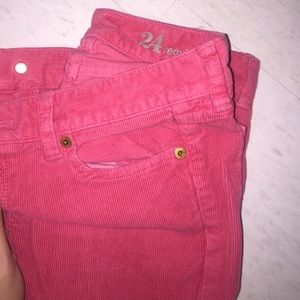 Pink j crew preppy corduroys
