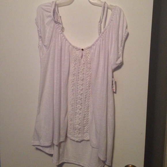 White high low tunic
