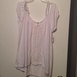 White high low tunic