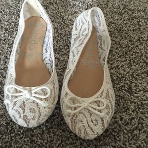 Lace Slip on Flats