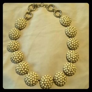 Banana Republic gold and cream necklace