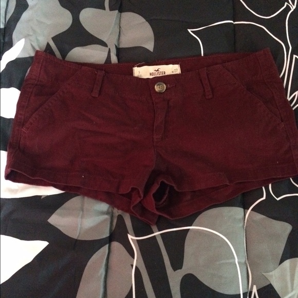 Maroon Hollister Shorts