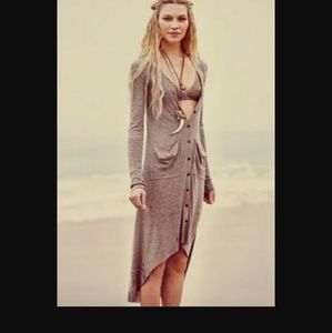 Free people beach layering cardigan taupe/beige