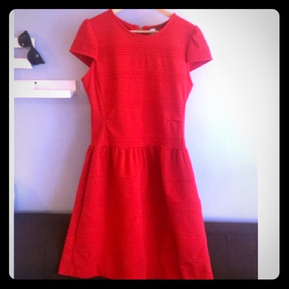 Red Anthropologie Dress