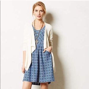 Blue Anthropologie Tribal Print Dress