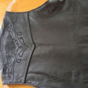 Harley Davidson leather vest