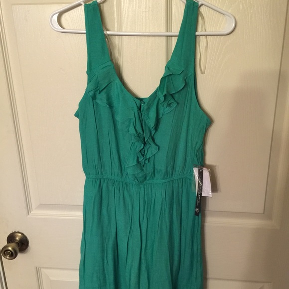 Emerald green knee length dress