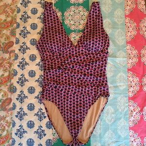 Garnet Hill Swimsuit, women's 14 nwot