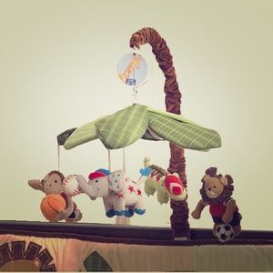 "Team Safari" baby mobile