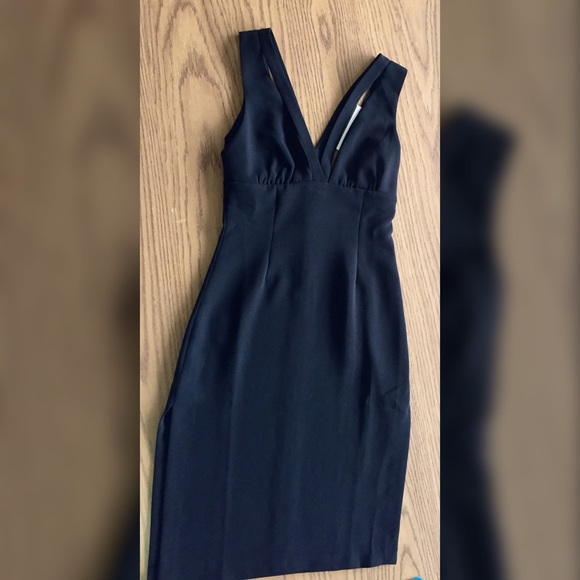 BCBGeneration Band Detail Midi Dress in Black - Picture 3 of 4