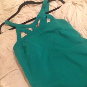 Trendy crossed front work top