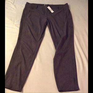 Suede like slim fit pants; never worn.