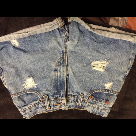 Jean high wastes shorts