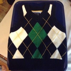 Toddler tommy argyle vest