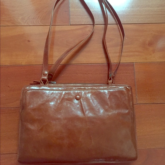 Brown leather bag