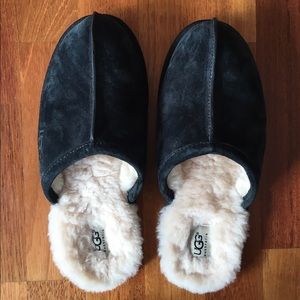 Men's UGG Black suede Slippers