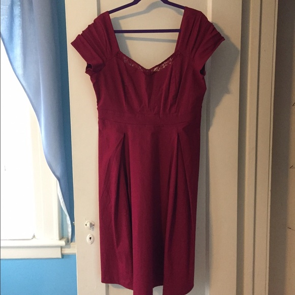 cranberry cocktail dress