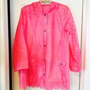 Pink Freepeople Raincoat (size XS/S)