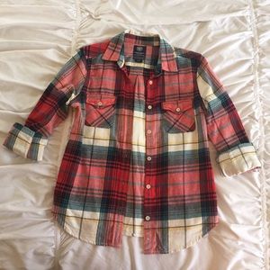American Eagle flannel shirt.