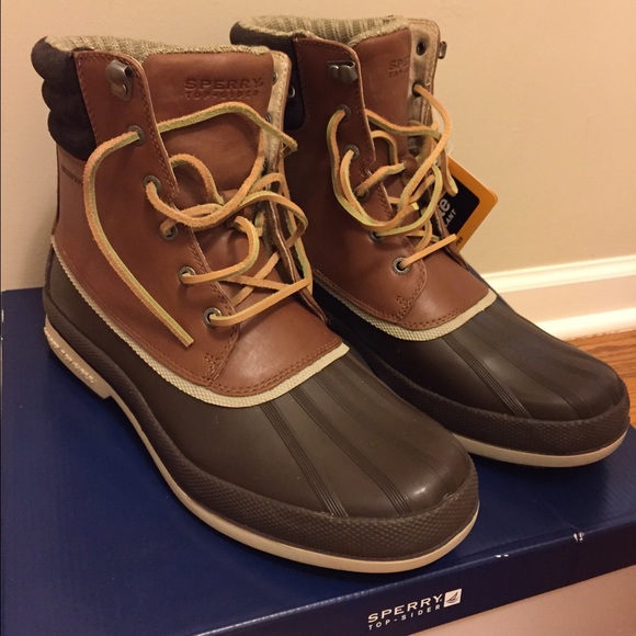 NWT Sperry Men's Cold bay Brown tan boots