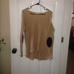 Sweater with elbow patch