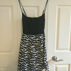 Flirty mini dress with keyhole back