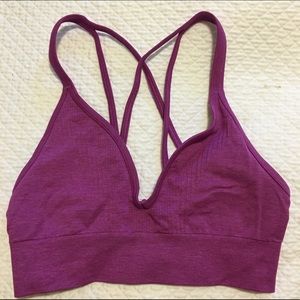 Magenta/purple lulu bra top! Like NEW! Sz 6