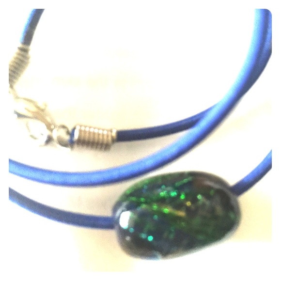 Recycled bead necklace