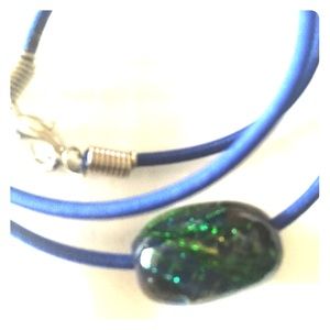 Recycled bead necklace