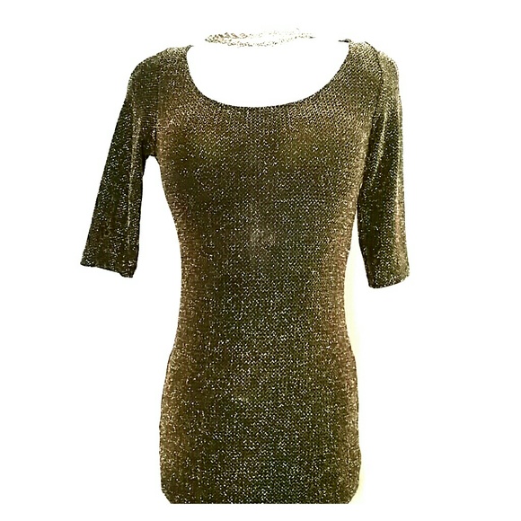 Shasa Dresses & Skirts - Gold Sparkly Party Dress