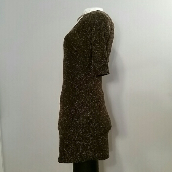 Gold Sparkly Party Dress - Picture 3 of 4