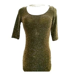Gold Sparkly Party Dress