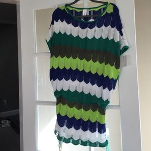 Trina Turk zigzag chevron coverup