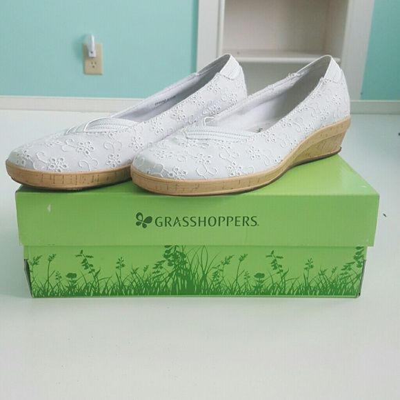 Brand new white flats