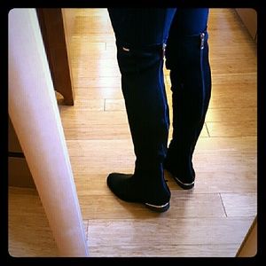 New stretch thigh high boots