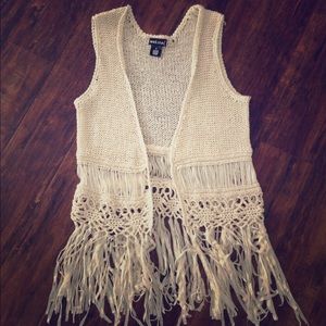 Wet Seal Crochet Vest