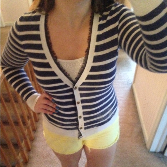 C Wonder Nautical Striped Cardigan