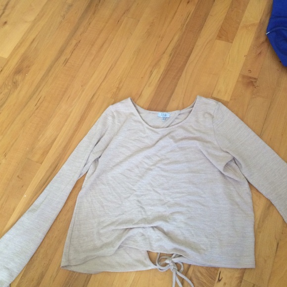 Tobi open back tie sweater