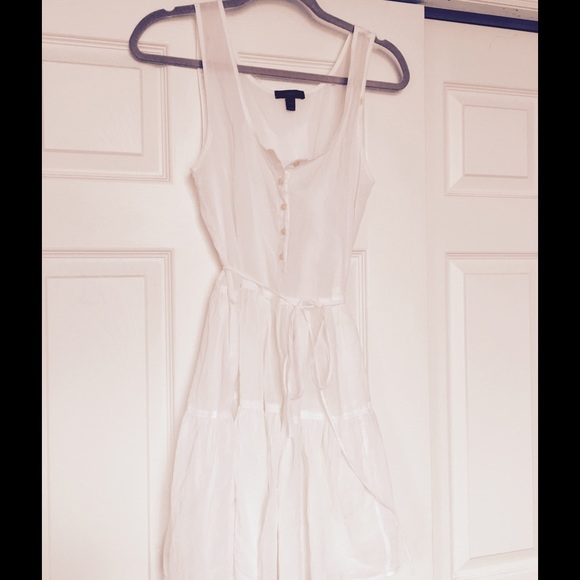 JCrew Sheer White Swim Cover Up
