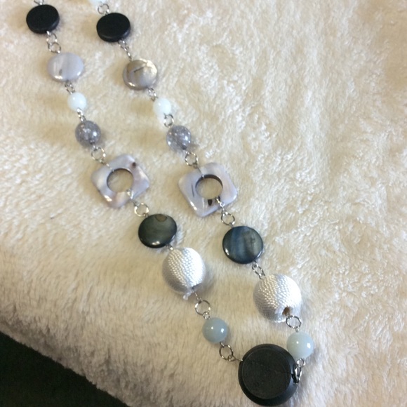 "Sale "New" beaded long necklace
