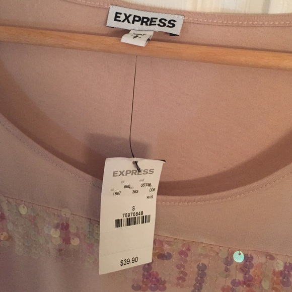 New With Tag Express top with sequins size S - Picture 2 of 4