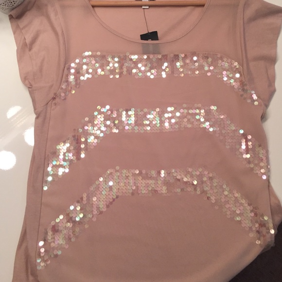 New With Tag Express top with sequins size S - Picture 3 of 4
