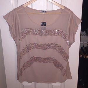 New With Tag Express top with sequins size S