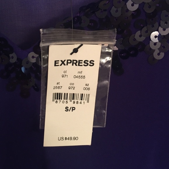 New With Tag Express top with sequin detail size S - Picture 3 of 3