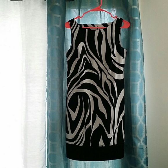 Zebra style dress