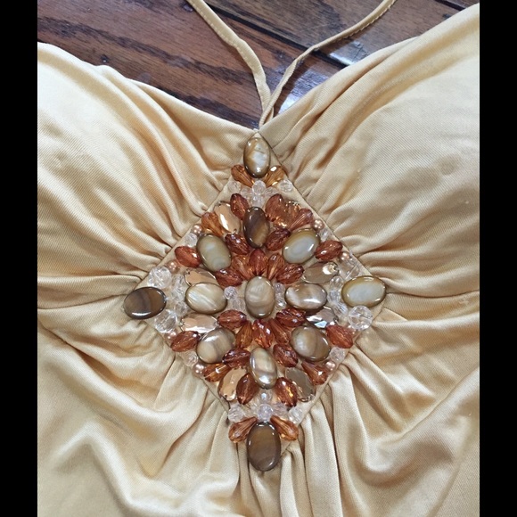 ⭐️✨CACHE JEWELED HALTER TOP✨⭐️ - Picture 2 of 4