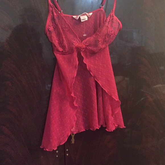 Sexy maroon lingerie top