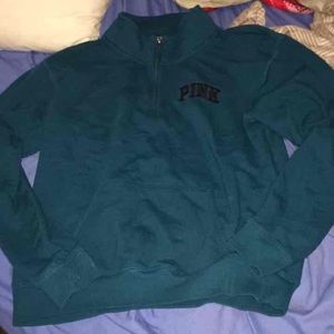 Medium teal half zip
